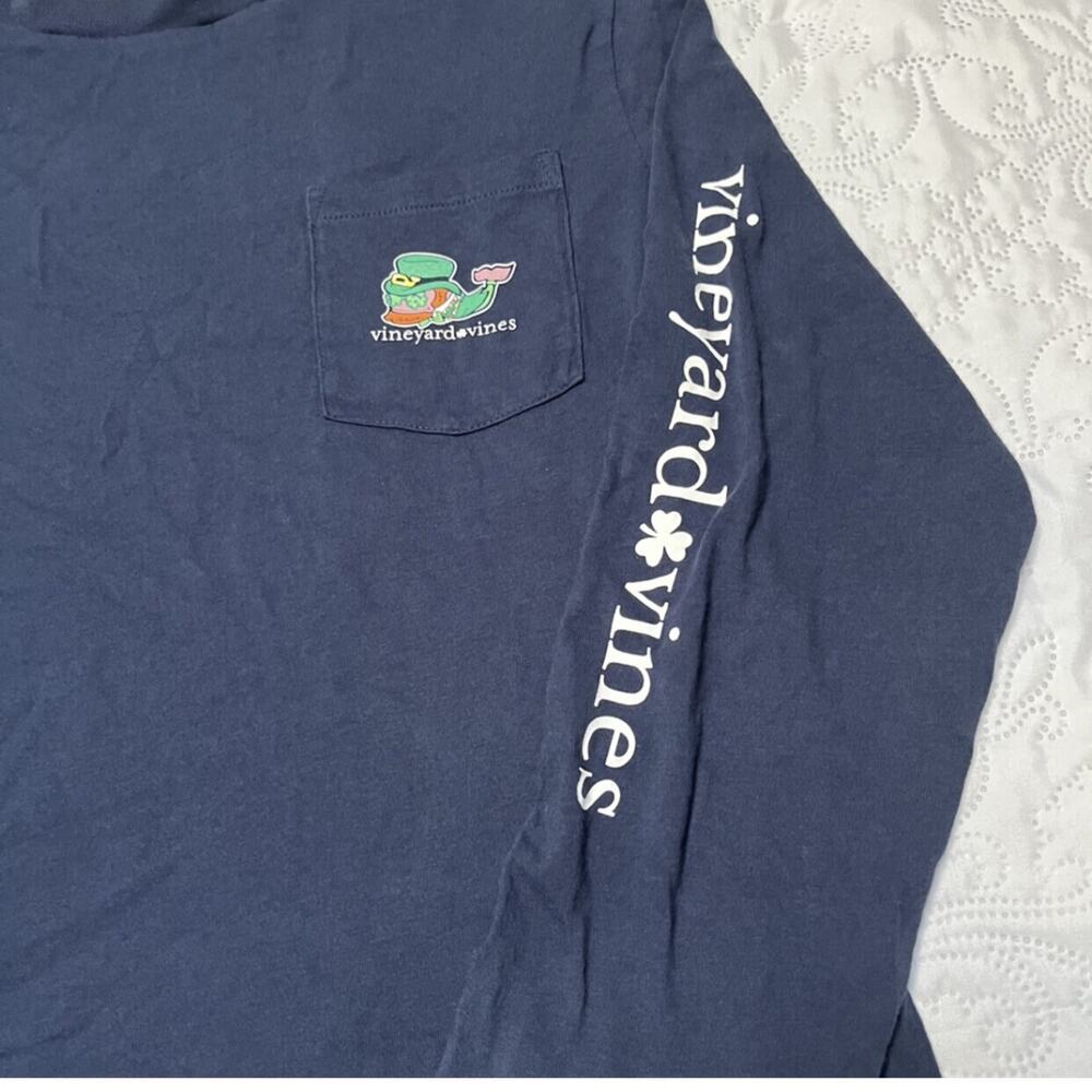 Vineyard Vines Leprechaun Whale Graphic Tee Size 16 - Picture 4 of 8